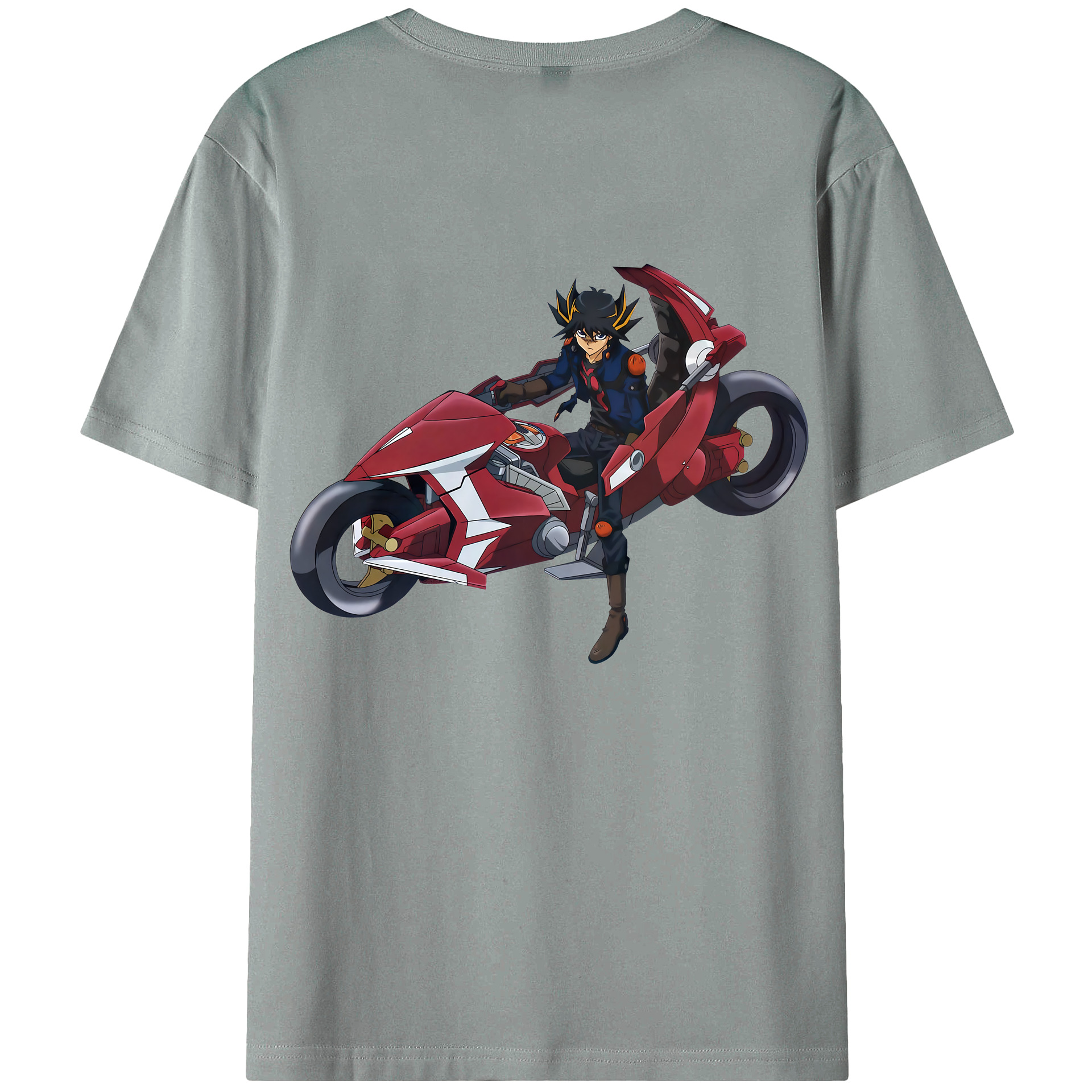 （画像用） 遊☆戯☆王 Yu-Gi-Oh! 綿100％ メンズ半袖Tシャツ（バックプリント） 通気性